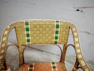 Butaca de bambú y ratán