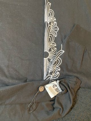 Chrome Hearts T-shirt Manga Longa Preta