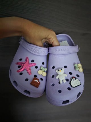 Crocs Morados Talla 38 Nuevos