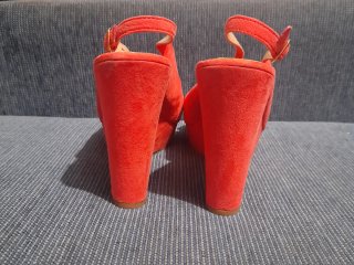 Sandalias Pull&Bear Rojas Talla 40