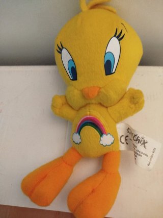 Peluche Piolín con arcoíris