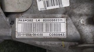 272416 pk6382 caja cambios renault laguna ii (bg0)