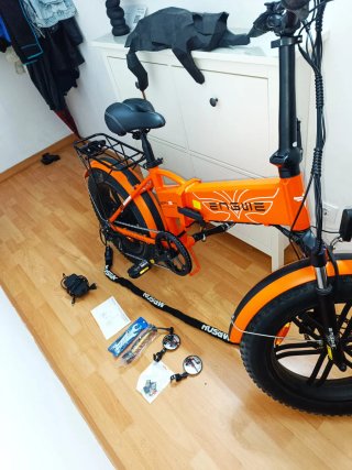 Bicicleta Eléctrica Plegable EP-2 Pro Naranja