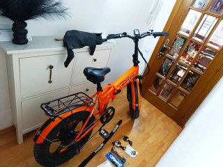 Bicicleta Eléctrica Plegable EP-2 Pro Naranja