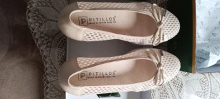 Zapatos Pitillos Beige Talla 37 Mujer