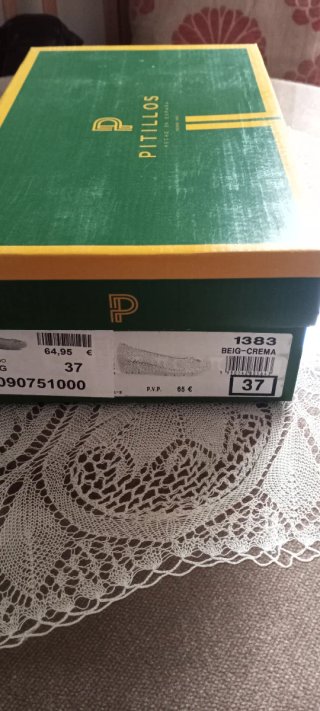 Zapatos Pitillos Beige Talla 37 Mujer