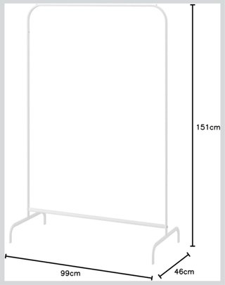 Perchero Metálico IKEA MULIG Blanco