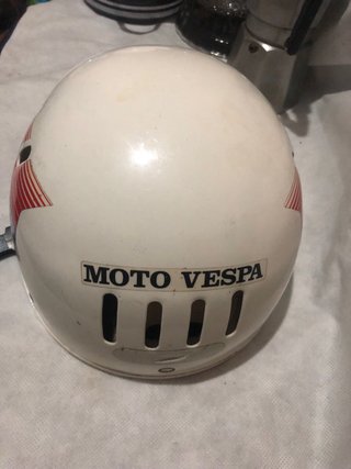 Casco Vespa Moto Scooter Blanco