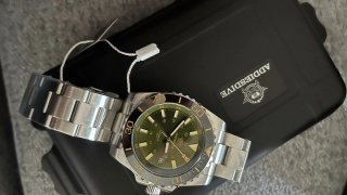 Reloj Addiesdive Verde y Plateado