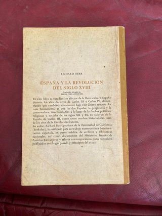 Libro: España y la Revolución del Siglo XVIII
