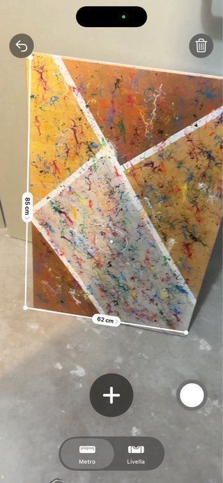 Cuadro abstracto moderno pintado mano