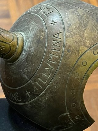 2 Candelabri Antichi da Altare di un Chiesa bronzo