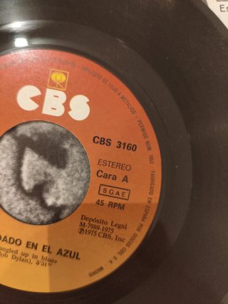 BOB DYLAN SINGLE 7" ENREDADO EN EL AZUL VINILO