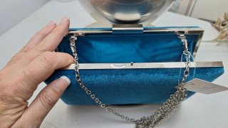 Bolso de terciopelo azul