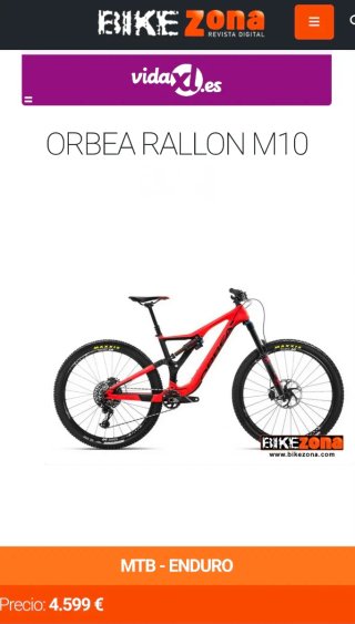 29"Mountain bike full suspensión full carbon