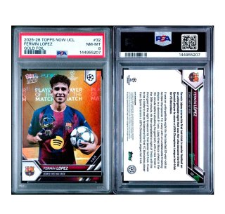 Carta Topps Now UCL Fermín López Gold Foil