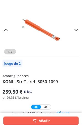 Amortiguador Koni 8050-1099 STR Volvo