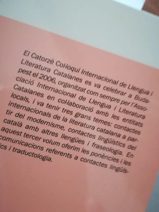 Actes del catorzè col·loqui de llengua i literatur