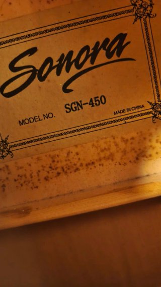 Guitarra Acústica Sonora SGN-450 con funda