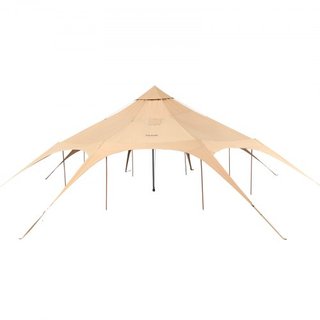 Carpa de Lona, 4 Estaciones 5 m/16.4 ft Carpa en Forma de Campana, Carpa de Lona para Acampar con Salida para Estufa, Carpa Yurt Transpirable para hasta 8 Personas, Acampada Familiar, Caza, Fiesta...