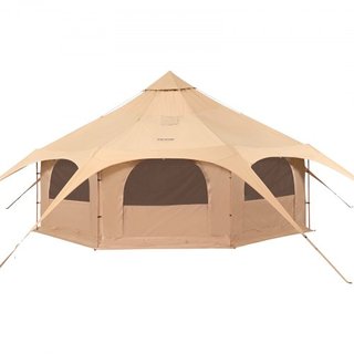 Carpa de Lona, 4 Estaciones 5 m/16.4 ft Carpa en Forma de Campana, Carpa de Lona para Acampar con Salida para Estufa, Carpa Yurt Transpirable para hasta 8 Personas, Acampada Familiar, Caza, Fiesta...