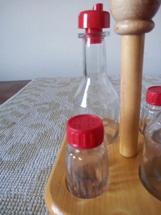 Set Oliera Legno Tipico Montagna