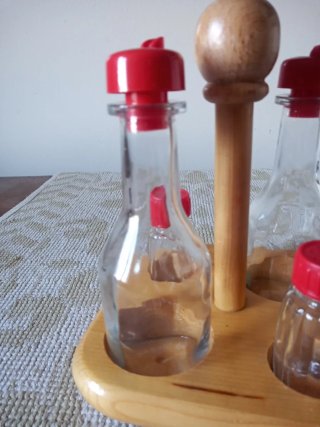 Set Oliera Legno Tipico Montagna