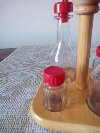 Set Oliera Legno Tipico Montagna