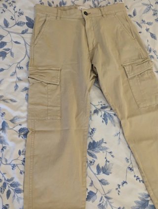 Pantalón cargo Springfield beige hombre talla 40