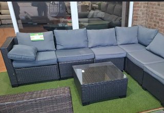 Rinconera y Mesa Ratán Terraza Jardín