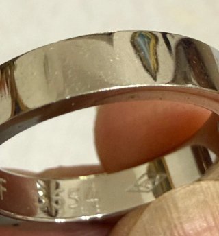 Anello Cartier Platino 950 Diamante Misura 56