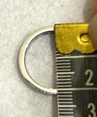 Anello Cartier Platino 950 Diamante Misura 56