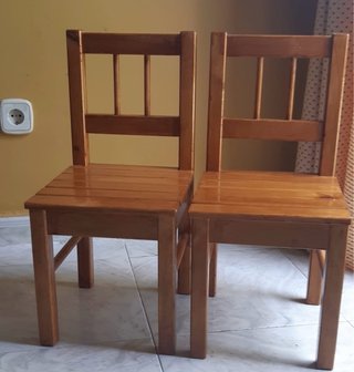 Conjunto 2 Sillas Niños Madera