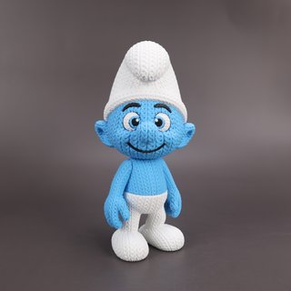 Figura crochet Pitufo