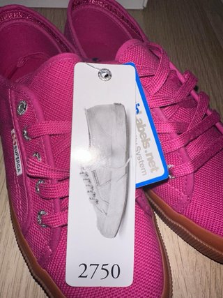 Superga Scarpe Rosa 37.5 nuove con cartellino