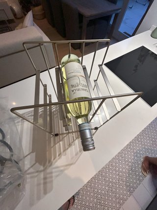 Botellero 9 botellas acero inox diseño Blomus