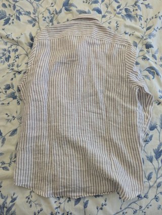 Camisa Scalpers Lino Rayas Talla L