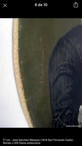 Retrato Dama S.XIX • José Sánchez Márquez • Cadiz
