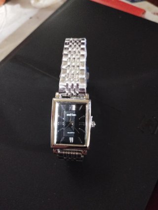 Reloj Sottas Mujer Negro y Plateado
