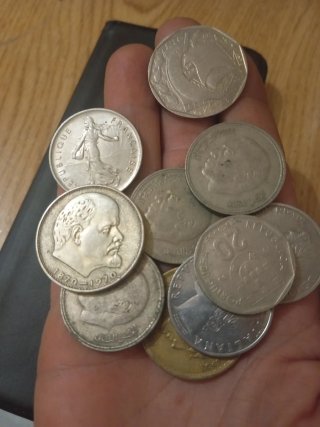 N.3 monedas extranjeras Lotes de 10 monedas