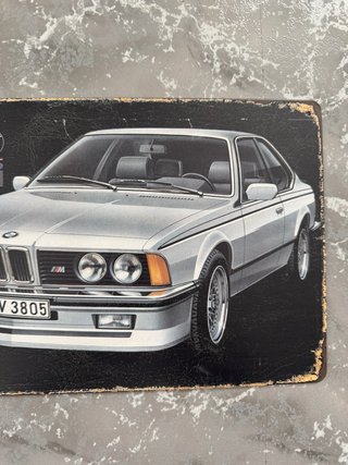 Placa Metálica BMW M635 CSi