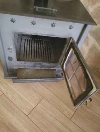 Estufa de leña hierro forjado