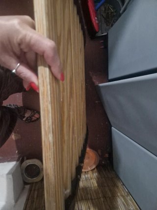 Alfombra de madera