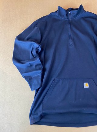Sudadera Carhartt Azul Media Cremallera