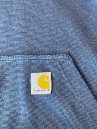 Sudadera Carhartt Azul Media Cremallera
