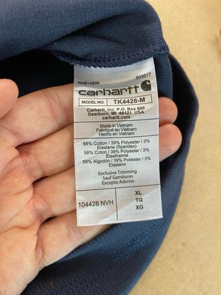 Sudadera Carhartt Azul Media Cremallera
