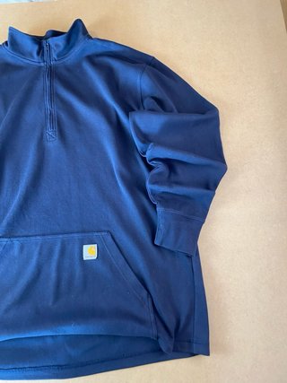 Sudadera Carhartt Azul Media Cremallera