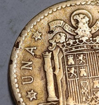Moneda 1 Peseta 1947 Estrella 50 Franco