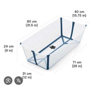 Bañera para bebé con soporte stokke