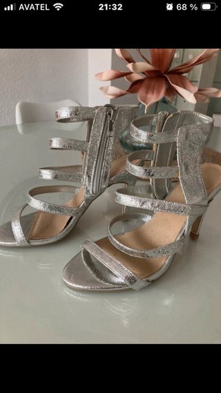 Sandalias ASOS plateadas